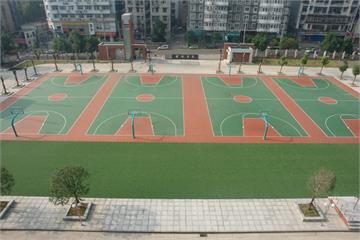 武汉中学西校区——篮球场