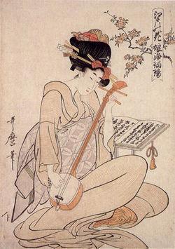 喜多川歌麿Kitagawa Utamaro肖像图