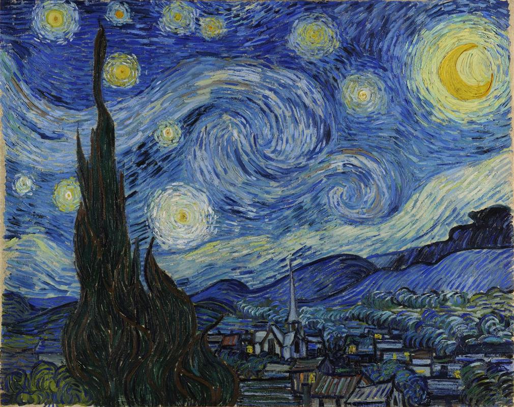 荷兰文森特·梵高梵高画集超大巨幅Van Gogh - Starry Night高清原图