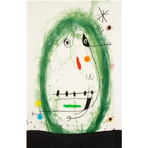 Joan Miró Espanja 1893-1983-L'exilé vert. (d)
